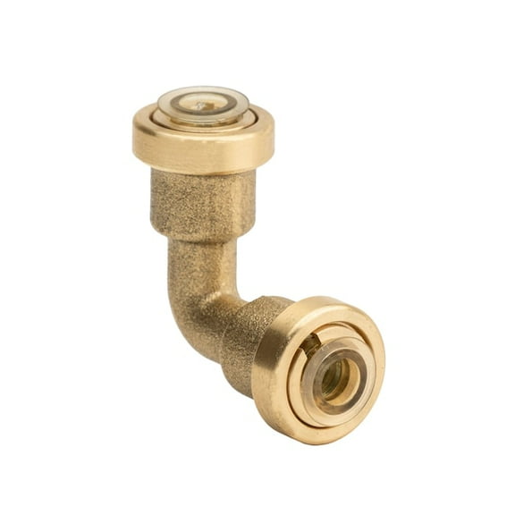 Quickfitting Elbow,Brass,Push-Fit1/4",Push-Fit1/4" HV-SE-0250