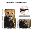 thumbnail image 5 of Naloa Maple Forest Panda Car Foot Mat Set of 4 Pieces - Universal Floor Liner Neoprene Full Set Floor Mats for Cars Trucks SUV, 5 of 7