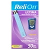 ReliOn Ultima Blood Glucose Test Strips, 50 Ct