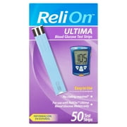 ReliOn Ultima Blood Glucose Test Strips, 50 Ct