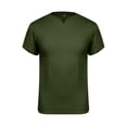 thumbnail image 5 of ORQ Men Casual Slim Top Thin Summer Workwear Tee Short Sleeve V-Neck Office Shirts, 5 of 6