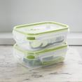thumbnail image 4 of Sterilite Ultra•Seal™ 3.1 Cup Rectangle, Latching Food Storage Container, Airtight Watertight Seal, Green, 6 Count, 4 of 10