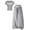 Grey, variant on Girls 2 Piece Outfit, Short Sleeve T Shirt Top and Wide Leg Pants Casual Matching Set for Tween Girls Spring Summer Daily Wear
