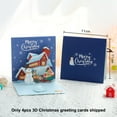thumbnail image 2 of Pop Up Card Christmas Pack of 4, Funny 3D Christmas Card, Red, 2 of 5