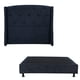 thumbnail image 1 of Box Base Cama Individual + Cabecera Zefyr Azul, 1 of 7