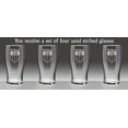 thumbnail image 2 of McAleese Irish Coat of Arms Tavern Glasses - Set of 4 (Sand Etched), 2 of 3