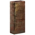 thumbnail image 1 of Urban Trends Collection 51700 Ceramic Tall Rectangular Vase with Ribbed Design Body, Copper - Large, 1 of 1