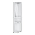 thumbnail image 5 of Chicago Corner Bar Cabinet Engineered Wood White, 5 of 5