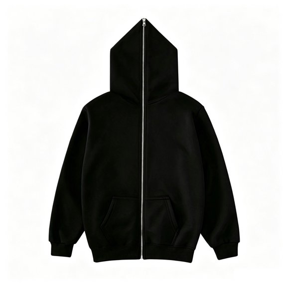WAYUTE Sweatshirts for Girls Kids Solid Color Zip Up Hoodie Sweatshirt Activewear Soft Blend Long Sleeve Jacket Outwear Casual Dailywear,Black,Size 13-14 Y