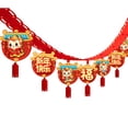 thumbnail image 3 of GUOOL Chinese Dragon Year New Year Felt Garland 9.8ft with 12 Pendant Tassel Reusable Ceiling Room Decoration for Bedroom Versatile, 3 of 9