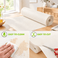 Cream Drawers Cream Non-Adhesive Eva Drawer and Shelf Liner, 17.5