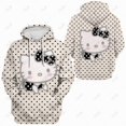 thumbnail image 3 of Mode Urbaine Chandails à Capuchon Femmes Manches Longues Hello Kitty Imprimé Grande Poche Ample Décontracté Chandail Printemps Automne Mode Chandail à Capuche HOEMLIN, 3 of 5