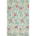 thumbnail image 1 of Unique Loom Positano Abstract Koi Fish Rug 3' 3 x 5' 3 Rectangle Beige/Blue, 1 of 2