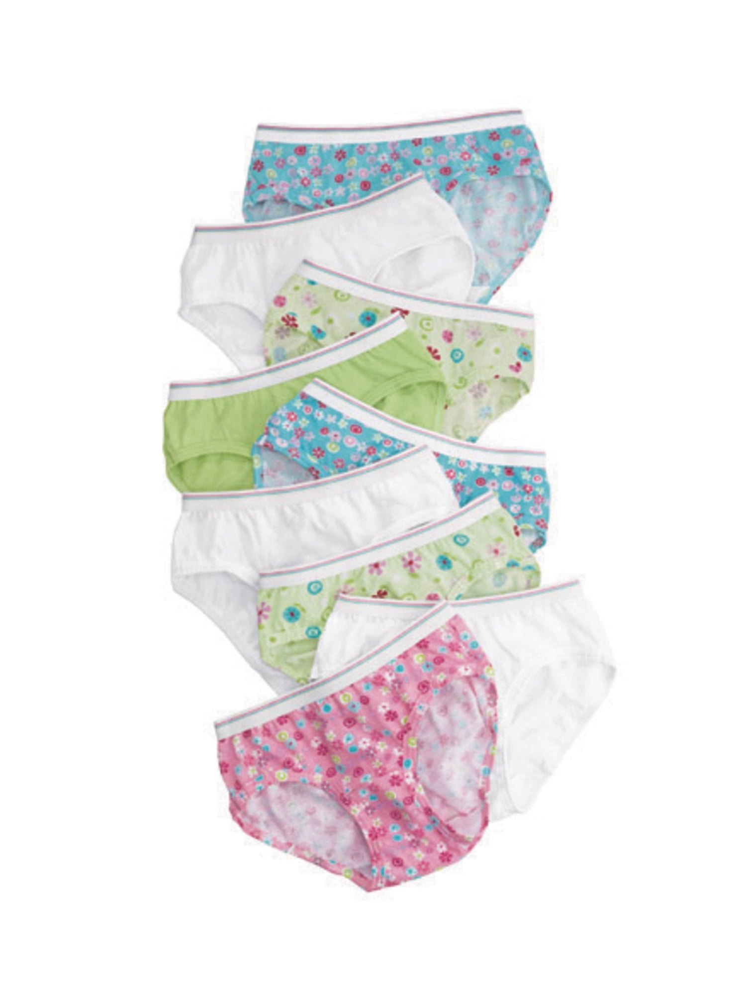 Assorted, Hanes Ultimate Girls 4-Pack Cotton Stretch Hipster Panties