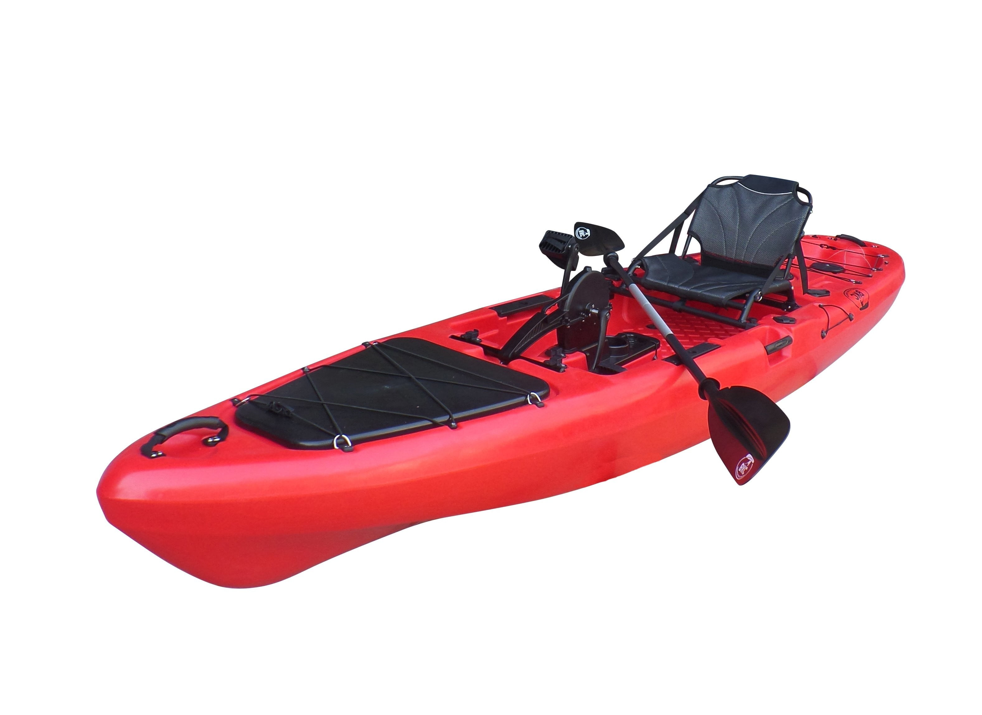 BKC PK13 13' Pedal Drive Fishing Kayak W/ Rudder System