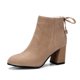 thumbnail image 4 of Botas Martin de primavera para mujer, botas informales con cremallera y tacón cuadrado alto y punta puntiaguda, botines para mujer para primavera, 4 of 5