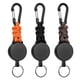 thumbnail image 1 of Pack de 3 llaveros extensibles, llavero retráctil con mosquetón, cordón extensible con cuerda de acero de 60cm y anilla para llavero, resistencia a la tracción 170g-200g, 1 of 5