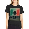 thumbnail image 4 of T-shirt Mexico Flag  Soft Cotton Adult Heat-Transfer Graphic T-Shirt - 180g Breathable Fabric, Unisex Summer Casual Wear with Durable Heat-Printed Design, 4 of 10