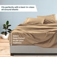 thumbnail image 4 of Pure 1000 Thread Count PIMA Cotton- Sateen Weave 4-Piece Full XL(54"X80") Taupe, Single Ply Yarns, Sateen Weave, Fits Mattress 18"inch Deep Pocket, 4 of 4