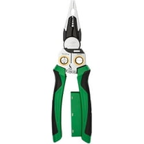 8 in 1 Wire Stripper with Voltage Tester, Upgrade Heavy Duty Wire Stripper Pliers, Multi-function Electric Wire Stripping Tool Electrical Pliers for Cutting and Splitting (1pcs,Green)