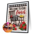 thumbnail image 2 of Diamond Drill Leisure Afternoon Tea Time 5D Kits de pintura DIY Ronda completa (B5407) FLhrweasw Nuevo, 2 of 9