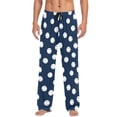 thumbnail image 7 of FORMRS Mens Pajama Pants with Pockets Soft Cotton Sleepwear Lounge Bottoms, Sizes S-2XL, Navy Blue Baseball Pattern, 7 of 7
