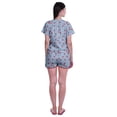 thumbnail image 4 of Moomaya Womens Printed Tee and Shorts Pajama Set PJs,Short Sleeve Sleepwear Nightwear S-XXL, 4 of 7