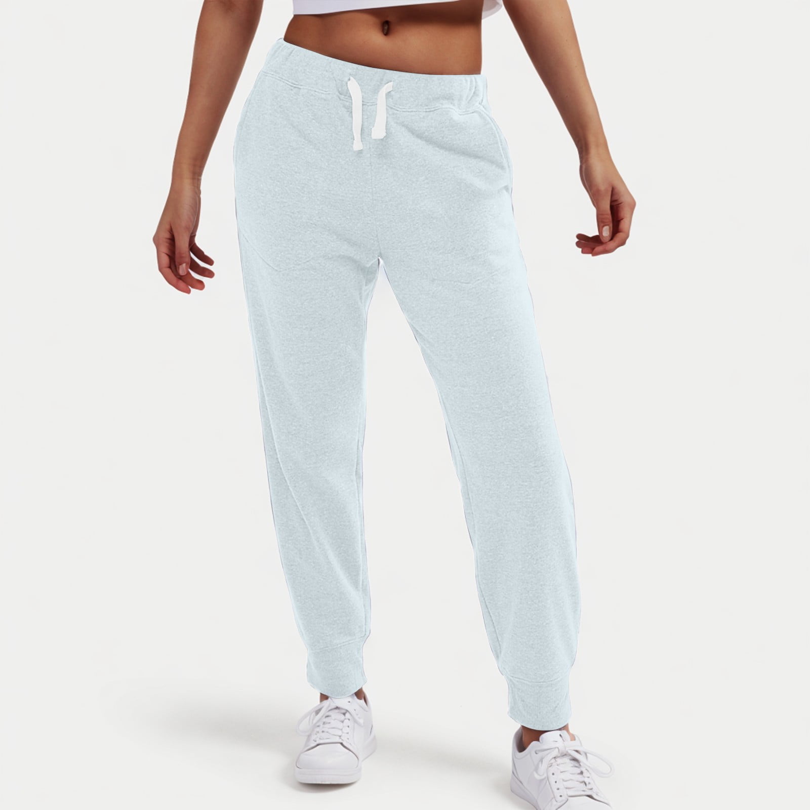 AherBiu Joggers for Women Drawstring Elastic Waisted Regular