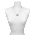thumbnail image 3 of Delight Jewelry Silvertone Antiqued Lighthouse Joy Ring Charm Necklace, 18", 3 of 4