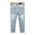 thumbnail image 2 of KIDSCOOL SPACE Little Girls Jeans,Cute Bunny Embroidered Slim Fashion Denim Pants,Light Blue,9-10 Years, 2 of 6