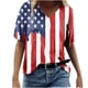 thumbnail image 1 of Blusa de manga corta con cuello en V para mujer, informal, sexy, a la moda, de verano Pompotops hkajfhjk470233, 1 of 5