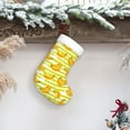 thumbnail image 6 of Balery Bananas On A Striped Pattern Christmas Stockings with Initials, 18" Large Knit Christmas Stocking,Xmas Stocking for Kids, Holiday and Family Stocking, 6 of 7
