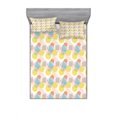 thumbnail image 1 of Geometric Bedding Set with Sheet & Covers, Modern Illustration with Unusual Trippy Lines and Simple Rectangle Shapes Print, Printed Bedroom Decor 2 Shams, 4 Sizes, Multicolor, by Ambesonne, 1 of 3