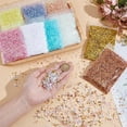 thumbnail image 3 of 90g 9 Colors Bingsu Bead Crispy Bingsu Beads White Pink Gold Plastic Assortment Glitter Add Ins Crimp Straw Tube Bead Bulk for DIY Making, 3 of 9