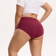 thumbnail image 3 of INNERSY Women's Plus Size XL-5XL Cotton Underwear High Waisted Lace Briefs 5 Pack(3XL,Retro), 3 of 7