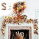 thumbnail image 1 of Herunwer Halloween Thanksgiving Decorations Artificial Leaf Garland Rattan Hanging Pumpkin Maple Leaf Garland Indoor Home Halloween Christmas Party Fireplace Decorations, 1 of 6