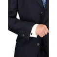 thumbnail image 4 of Mens Side Vent 2-piece Dk Navy Cotton Classic Fit Suit DTI, 4 of 6