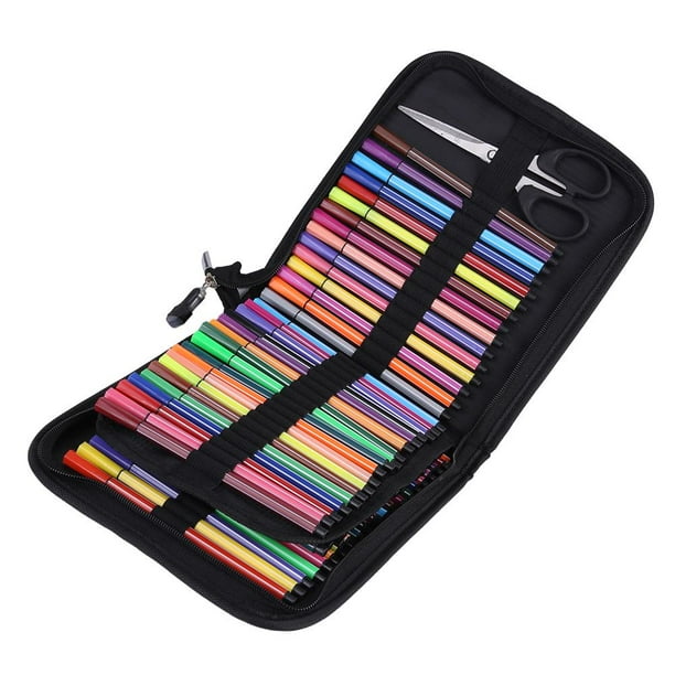 WALFRONT Large Capacity Pencil Case, Pencil Case, 72/120 Slots