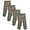 Khaki, variant on Boys Regular Fit Straight Flat Front Adjustable Waist School Uniform Pants - 2 Pack