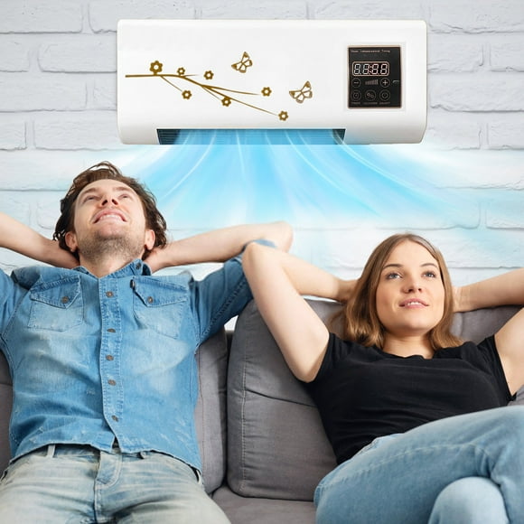 Wall Mounted Air Conditioner and Heater, Smart Split AC/Heating System with Remote, Portable Cooling & Heating Unit for Bedroom, Living Room, Office, Gift Idea
