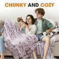 thumbnail image 5 of Cheer Collection Soft and Furry Long Shaggy Hair Throw Blanket, 5 of 5
