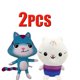 thumbnail image 3 of Animales de peluche Gabby Casa de muñecas Precioso juguete de peluche Gaby Casa de peluche Muñeco de gato Animales de peluche de dibujos animados Muñecos de peluche de gato sirena Niños, 3 of 5