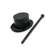 Tuxedo Top Hat and Cane Plastic Party Favors Carnival Circus Ball Theme 12 Pack