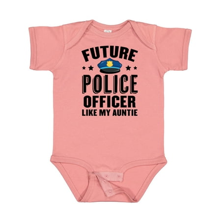 

Inktastic Future Police Officer Like My Auntie Gift Baby Boy or Baby Girl Bodysuit