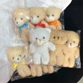 thumbnail image 5 of 3pc/set 13cm Teddy Bear Plush Doll Animal Bear Stuffed Toy Keychain Cute Cartoon Rabbit Plush Key Ring Bag Pendant Children Gift, 5 of 5