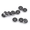 thumbnail image 1 of Rodamiento de Bolas Ticfox 10PCS 608-2RS Ranura Profunda Sellada de Goma Negra, 1 of 14