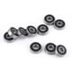 thumbnail image 1 of Rodamientos de bolas Ticfox 10 piezas 608-2RS caucho negro sellado, 1 of 14