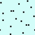 thumbnail image 2 of Lavoie, Tina 20x20 Gold Ornate Wood Framed with Double Matting Museum Art Print Titled - Pale Aqua Black Squares Confetti, 2 of 4