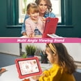 thumbnail image 3 of Kids Case for Apple iPad mini 6th 7th Generation 8.3 Inch, Silicone Lightweight Kids Friendly Kickstand Handle Cute Ladder Design Bumper Back Cover for iPad Mini 6/ iPad Mini 7 (A17 Pro), Red, 3 of 6