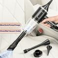 thumbnail image 6 of Mini Vacuum, Cordless Handheld Car Vacuum Cleaner Rechargeable, 29000PA Strong Suction, 2 in1 Dust Buster & Air Blower & Hand Pump, Dry Use for Car, Keyboard, Inflate, Green, 6 of 8